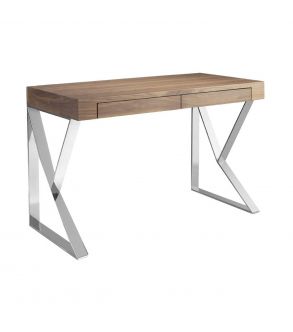 escritorio-en-madera-chapada-de-nogal-con-patas-triangulares-en-acero-inoxidable